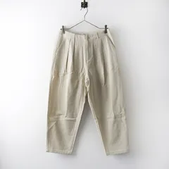 美品 2024SS エヴァムエヴァ evam eva cotton linen cropped pants 2＼エクリュ コットンリネンクロップドパンツ【2400014880175】