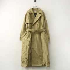 プランテーション Plantation ボアライナー付き ナイロン トレンチコート M ベージュ┃上着 ロング丈 オーバーサイズ【2400014881981】のサムネイル