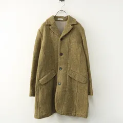 美品 Archive 2012AW プランテーション Plantation ウールコットン ロング ツイードコート M カーキ┃チェスターコート【2400014881974】のサムネイル
