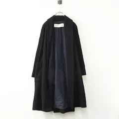 アトリエドゥサボン l'atelier du savon ウールカシミヤガウンコート F＼ブラック ロング ジャケット アンビデックス【2400014887044】のサムネイル
