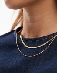 VERMEIL per iena✨LUV AJヘリンボーンチェーンネックレス - メルカリ
