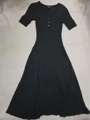 ラルフローレン ブラック 半袖 ロング ワンピース