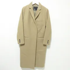 美品 Plage プラージュ ウール 比翼仕立て ロングチェスターコート 36 ブラウン レディース 古着 中古 USEDのサムネイル