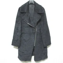 美品 ARTISAN アルチザン アルパカ ウール シャギーコート 08-08WI04 サイズ7 ブラック レディース 古着 中古 USEDのサムネイル