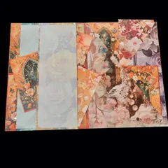 おすそ分けファイル コラージュファイル キレイめ 大容量 A5サイズ 時計 花 ④