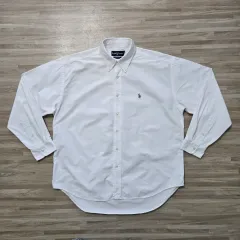 115) ポロラルフローレン オックスフォード 白 シャツ
