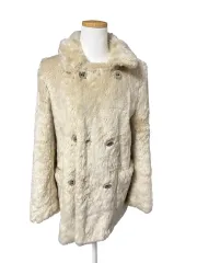 ヴィンテージ アイボリー ファー コート