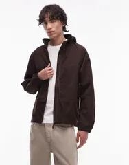 グラミチ メンズ アウター ジャケット・ブルゾン ジャケット Gramicci salem hooded utility jacket in dark BROWN ブラウンのサムネイル
