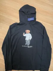 (新品) ポロ ラルフローレン ポロ ベア フーディー Tシャツ ブラック L(105)