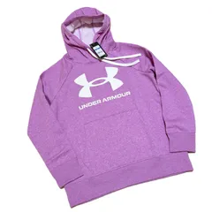 【新品】UNDER ARMOUR Rival Fleece レディース ロゴフーディー パープル XL