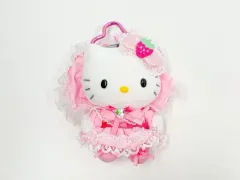 サンリオ ハローキティ ラブリー フリル シリーズ マスコット ぬいぐるみ キーホルダー ロリータ ピンク