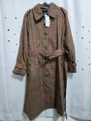 ビジトイン NEW YORK CHECK パータン Long ロング トレンチ 商品 66 新品