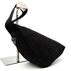 美品 PRADA プラダ トライアングルロゴ クラッチバッグ セカンドバッグ ナイロン レザー ブラック 黒 白タグ 軽量 ポーチ バッグインバッグ メンズ レディース ユニセックス カジュアル フォーマル 20代 30代 40代 50代