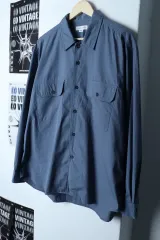 (M-L) トマス・モア 半袖 Tシャツ ポケット 無地 ブルー アメカジ-1763A