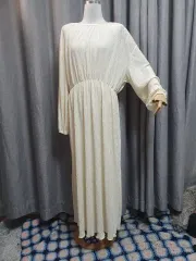 プリーツ バンディング マキシワンピース