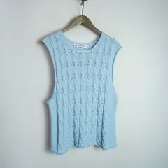 正規 25SS OUR LEGACY アワーレガシー PLEASER TANK / NATURAL DYE SKY DRY COTTON M2253PN ニット タンクトップ ベスト 水色46本物 370Q♪のサムネイル