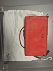 COACH オレンジ色 財布バッグ（ミニダストバッグ） + ダストバッグ