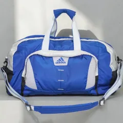 adidas（アディダス）ヴィンテージ 2WAY ダッフルバッグ 大容量 ボストン ブルー×グレー