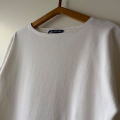 セントジェームス 7分丈 カットソー SAINT JAMES three quater sleeve cutsew white T3 (S〜M)