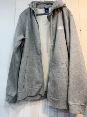 ナイキ グレー 起毛 フードジップアップ XL
