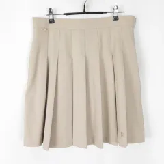 レディース プリーツ スカート ミディ丈 L