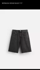 ザラ バミューダ サルエル バギーフィット デニム 1538/499