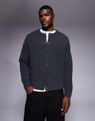 26ss H BEAUTY&YOUTH リネンクロップドクルーネックカーディガン