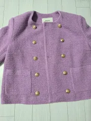 パープル ツイード ジャケット