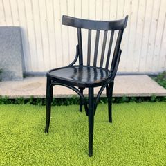 黒い木製バースツール 3脚セット レトロ アンティーク - メルカリ