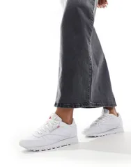 リーボック レディース シューズ スニーカー レザー Reebok Classic Leather sneakers WHITE ホワイト