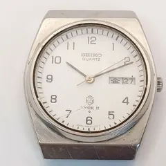 【稼働 良品】0327-1 SEIKO TYPEⅡ セイコー タイプ2 0903-6000 メンズ腕時計 クォーツ フェイスのみ デイデイト