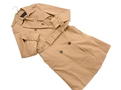 ZARA basic ザラ ベーシック トレンチ コート sizeM/茶 ■◇ レディースのサムネイル