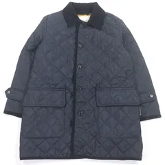 極美品□Mackintosh マッキントッシュ BEATTOCK 襟元コーデュロイ キルティングコート 中綿コート ネイビー 36 英国製 正規品 メンズのサムネイル