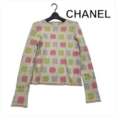 良品 CHANEL シャネル 総柄 カシミア トップス 長袖 ニット 薄手 ファッション アパレル 春服 レディース マルチカラー h803のサムネイル