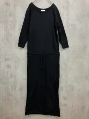 BEAUTY&YOUTH ビューティーアンドユース ウエスト ブラウジング スウェット ワンピース 黒 ■◇ レディース