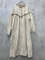 Samansa Mos2 サマンサモスモス オーバーレース切替 ワンピース sizeF/ベージュ ■◇ レディース