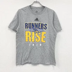 古着 used　adidas　アディダス　半袖プリントTシャツ　灰色　グレー　Lサイズ