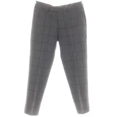 【中古】ジーティーアー G.T.A ウール チェック ドレススラックスパンツ ダークグレーxネイビー【サイズ46】【メンズ】のサムネイル