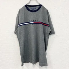 古着 used　TOMMY HILFIGER　トミーヒルフィガー　半袖プリントTシャツ　グレー　Lサイズ