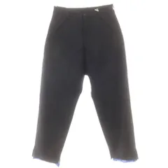 【中古】サルバム sulvam ウール 裾スリット入り カジュアルスラックスパンツ ブラック【サイズS】【メンズ】のサムネイル