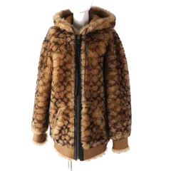 【ドンドン見直し】美品◎COACH コーチ 79203 ムートン ラムレザー フード付き シグネチャーラムシアリング ムートンコート ブラウン系 0 トルコ製 正規品 レディースのサムネイル