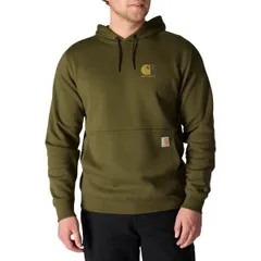 カーハート メンズ トップス シャツ ロゴ パーカー Carhartt 107064 Force Logo Hoodie Factory Seconds Dark Bronzed Green グリーン