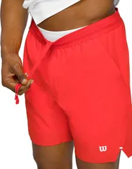 ウィルソン メンズ ボトムス ハーフパンツ・ショーツ Wilson Mens 7 Tournament V2 Tennishort Infraredのサムネイル