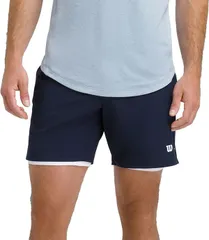 ウィルソン メンズ ボトムス ハーフパンツ・ショーツ Wilson Mens 7 Tournament V2 Tennishort Classic Navy ネイビーのサムネイル