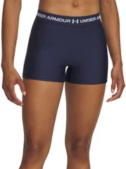 アンダーアーマー レディース ボトムス ハーフパンツ・ショーツ ショートパンツ Under Armour Womens HeatGear Shorty 3 Shorts Washed NavyWhite ホワイト