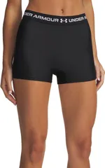 アンダーアーマー レディース ボトムス ハーフパンツ・ショーツ ショートパンツ Under Armour Womens HeatGear Shorty 3 Shorts BlackWhite ホワイト