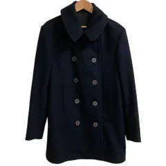 美品 A.P.C. アーペーセー フランス製 ウール Pコート ピーコート サイズS ネイビー レディース 古着 中古 USEDのサムネイル