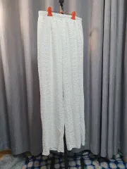 レース バンディング ロングパンツ