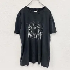 古着 used　KISS　半袖プリントTシャツ　バンドT　ハードロック　ヘヴィメタル　黒　ブラック　OXサイズ