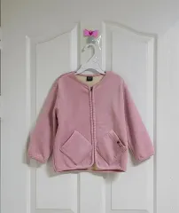 アルフォンソ ガールズ コーデュロイ Jカット ベルベット ジップアップ ジャケット (120/5歳)